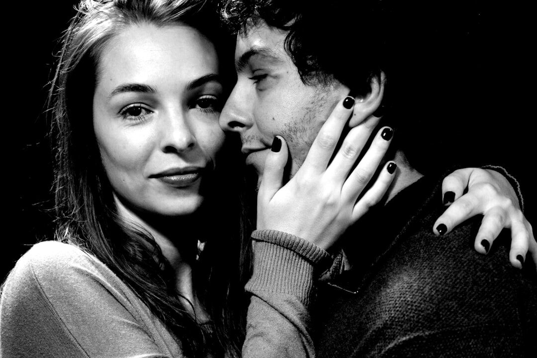 celebrity couple whispering