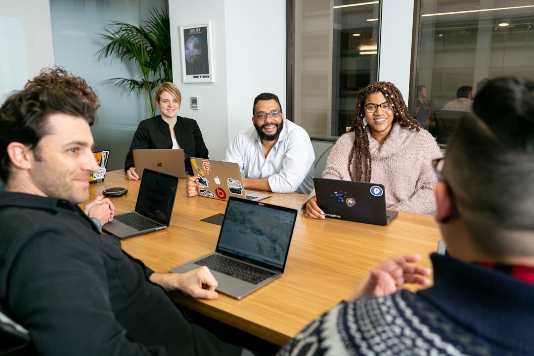 business executives in meeting
